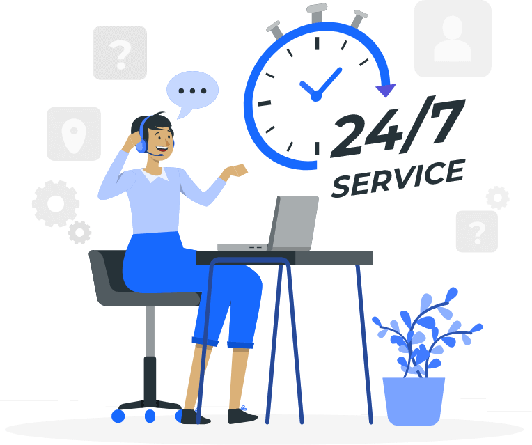 contact us page Illustration