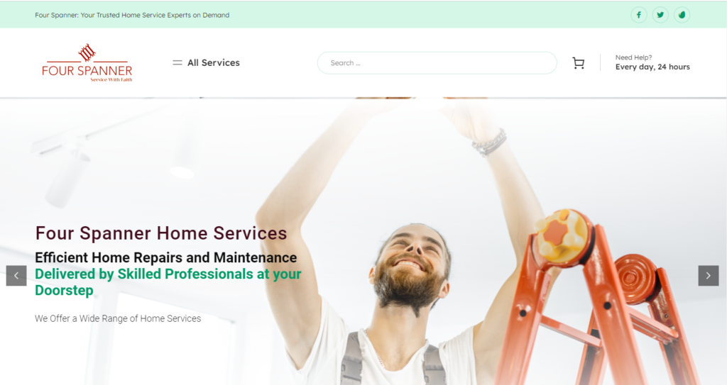 Four Spanner website image