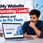 website not generating leads